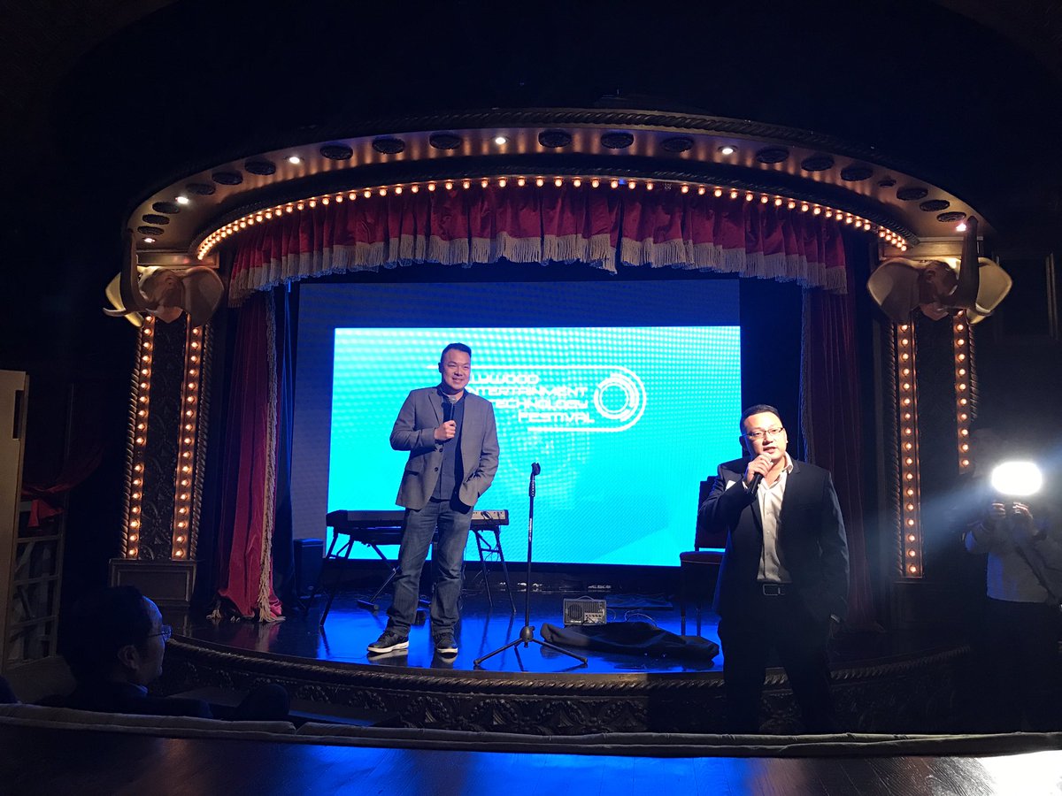 DigitalLA's tweet photo. Welcome begins at invite only VIP reception for speakers for tmrw's Hollywood Entertainment Technology Festival @HET_Fest #HET17 #HetFest https://t.co/PoPr512pab