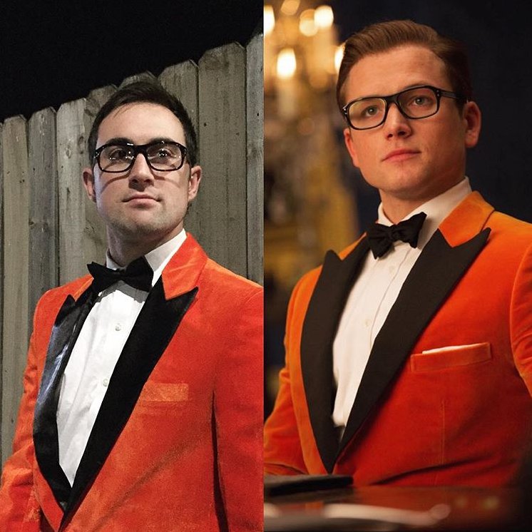 Ragnar_Nelson's tweet photo. @TaronEgerton How did I do? #orangejacketchallenge https://t.co/PKGiXb5Zus