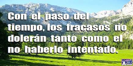 Cdesdeelalma's tweet photo. Con el paso del tiempo, los #fracasos no #dolerán tanto como el no haberlo #intentado. https://t.co/rdvqHVLqKJ
