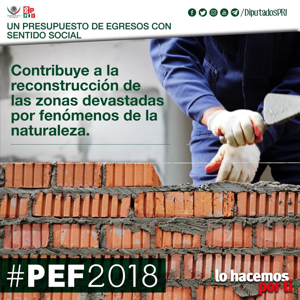CartasOscar13's tweet photo. #PEF2018 Contribuye a la reconstrucción de las zonas devastadas por fenómenos de la naturaleza. 
@yarithtannos @OscarValencia01 @YolandaLopezDip @CCQ_PRI 
 @alejandromurat https://t.co/FIyNePh0bq