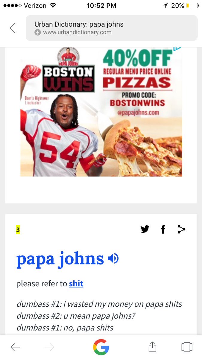 mypizzabf's tweet photo. Good to see @PapaJohns finally spending its advertising dollars in the right places. #PapaJohns https://t.co/TVHIMmKzh1
