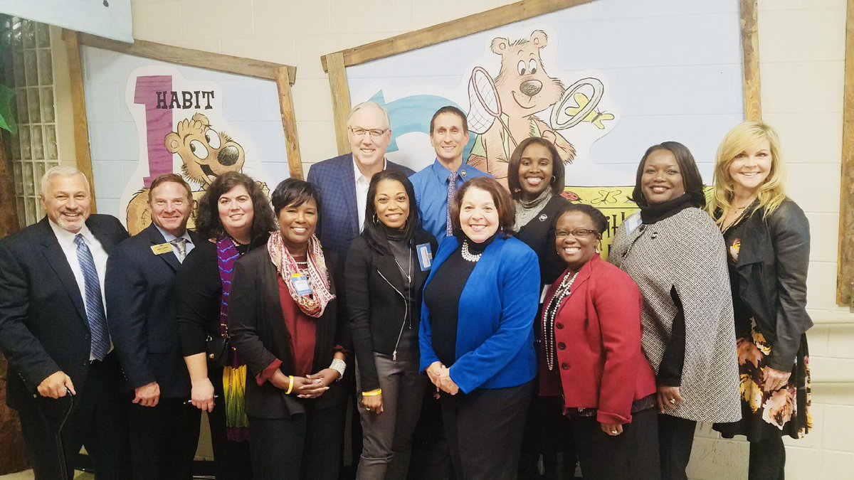 Thank you to our generous community  for supporting us with Leader in Me and a visit to A. B. Combs! #BibbVIP #onemaconway