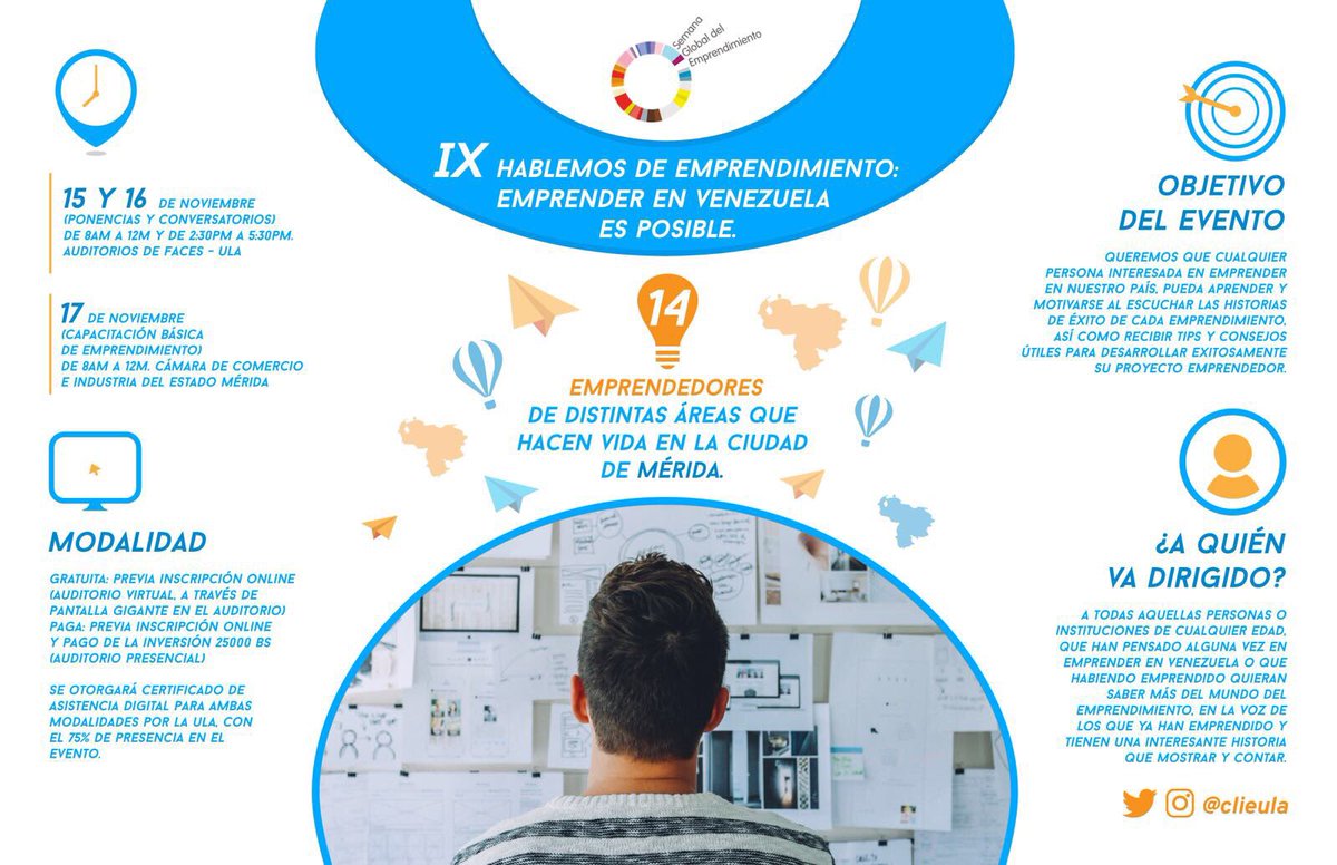 Aprender a Emprender en Venezuela... Es posible? #Mérida #Venezuela #Emprendedores #Ula #GEW2017 #GewVzla2017