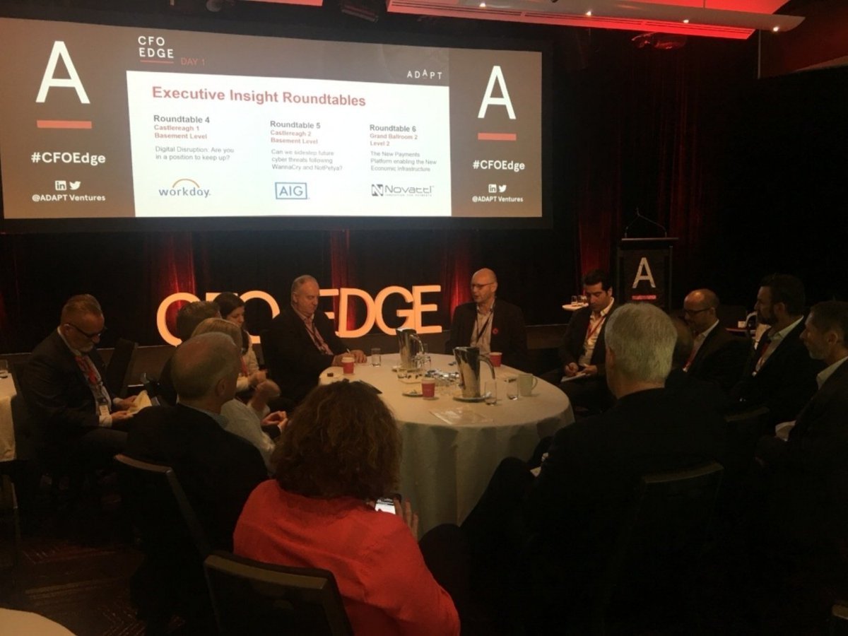ChinaPayments's tweet photo. Mr.Peter Cook, CEO at #Novatti hosted a round table at the #CFOEdge conference this morning, sharing insights with high level professionals. #inspiring #business #innovativepayments #chinapayments https://t.co/Ehhp6Haxtt
