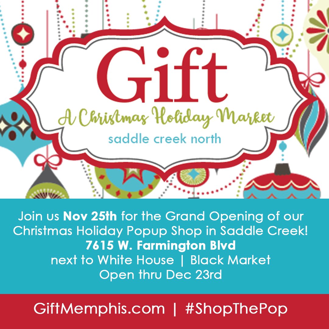 ModHandMemphis's tweet image. Hey Memphis! We&apos;re back with another month-long Christmas Holiday Popup Shop! Join us in Saddle Creek beginning Nov 25th  #memphis