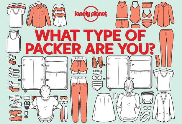 lonelyplanet's tweet image. Quiz time! What type of packer are you? lptravel.to/1HI7Cq #travel