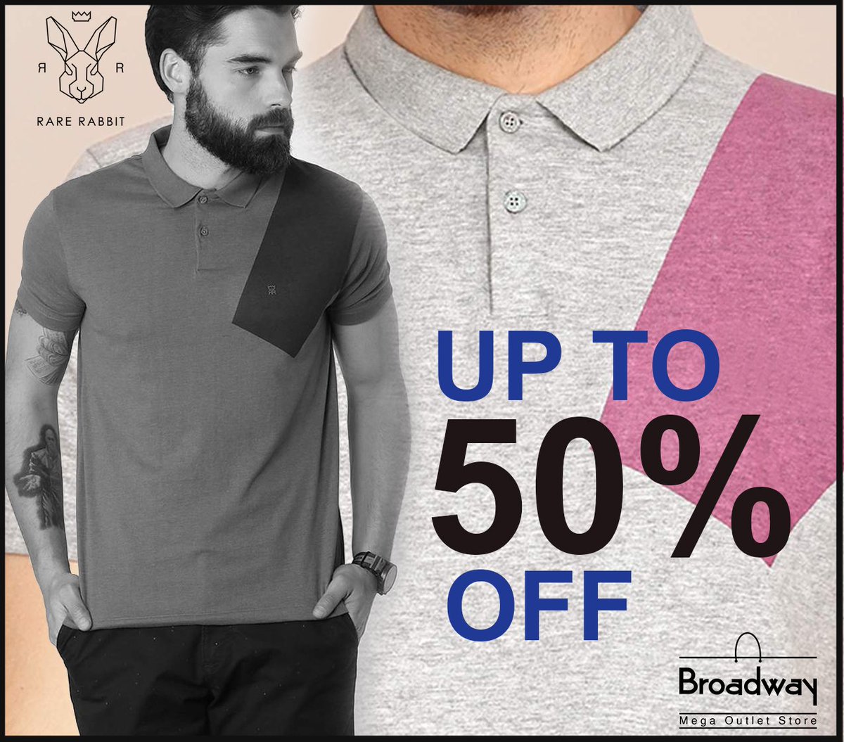 BroadwayRetail's tweet photo. Fashion is Never in Crisis Because Clothes are Always Necessary 🤓
#RareRabbit Offers
UPTO 50% OFF

#MegaOutlet #Shopperholics #BroadwayRetail #FashionAddict https://t.co/xdh90IDz8L