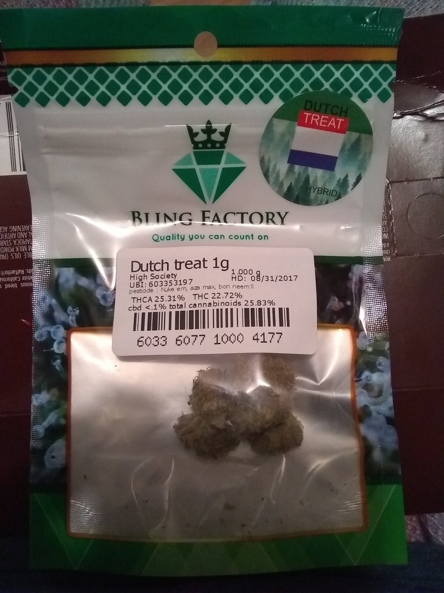 ZTG_XVPW's tweet photo. Just picked up some #BlingFactory strain of #DutchTreat .. just rolled it in a #HoneyDutchSweet ... https://t.co/LBkLsS3MX8