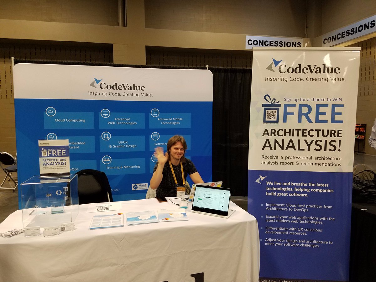 CodeValue's tweet image. It was great meeting the awesome folks from Austin at @DeveloperWeek at the #CodeValue booth and at @VladimirNovick's talk about #ReactNative. Hope to keep in touch 😀