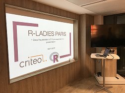 RLadiesParis's tweet photo. Thanks @Criteo_France for hosting @RLadiesParis 
There were around 30  attendees for the presentations of Sarah Hosking from @RLadiesParis,  Elena Smirnova from @CriteoResearch and Maria Paula from @Deloitte  (respectively presenting #Criteo, #ggplot2 and #highcharter) https://t.co/skwYpyCBM2