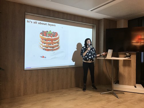 RLadiesParis's tweet photo. Thanks @Criteo_France for hosting @RLadiesParis 
There were around 30  attendees for the presentations of Sarah Hosking from @RLadiesParis,  Elena Smirnova from @CriteoResearch and Maria Paula from @Deloitte  (respectively presenting #Criteo, #ggplot2 and #highcharter) https://t.co/skwYpyCBM2