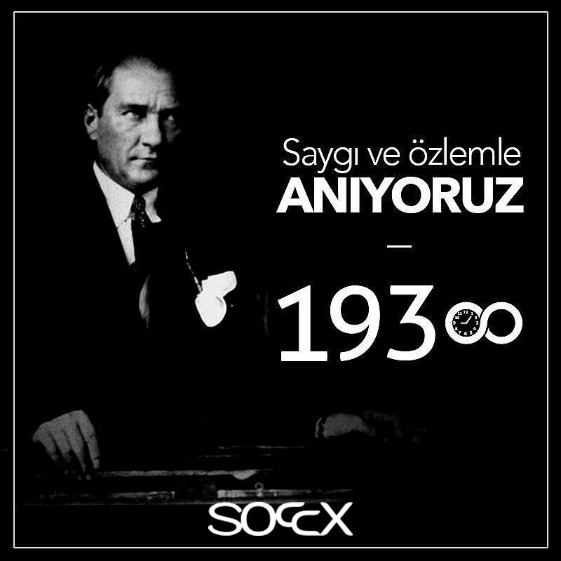 Soccxturkey's tweet photo. Atamızı saygı ve özlemle anıyoruz #10Kasim1938 #MustafaKemalAtaturk https://t.co/lQZvq4HNUe