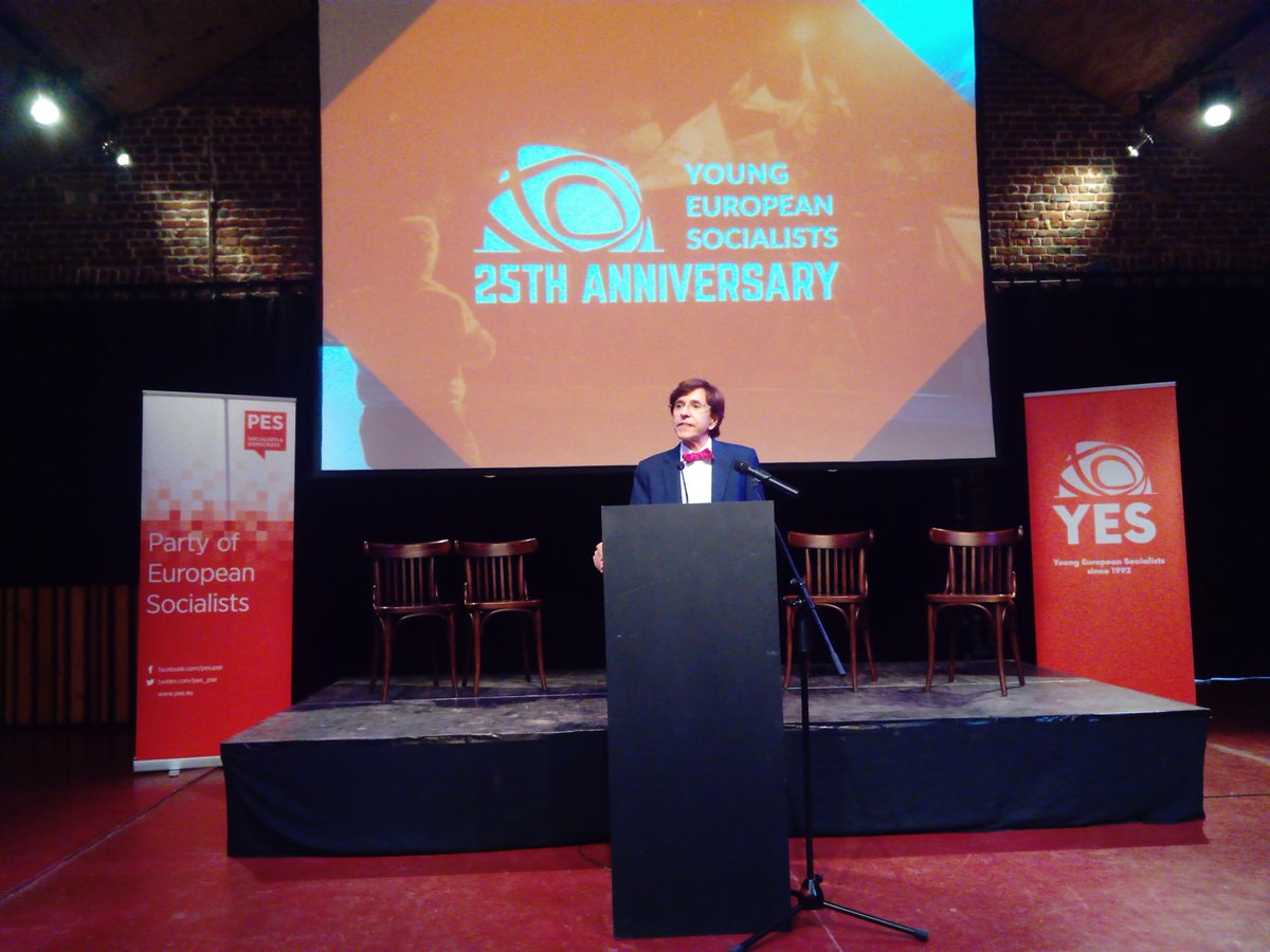 BaetenPieter's tweet photo. Former Belgian PM @eliodirupo  opens #yes25 seminar on the future of social Europe https://t.co/lUFfxVFkXn