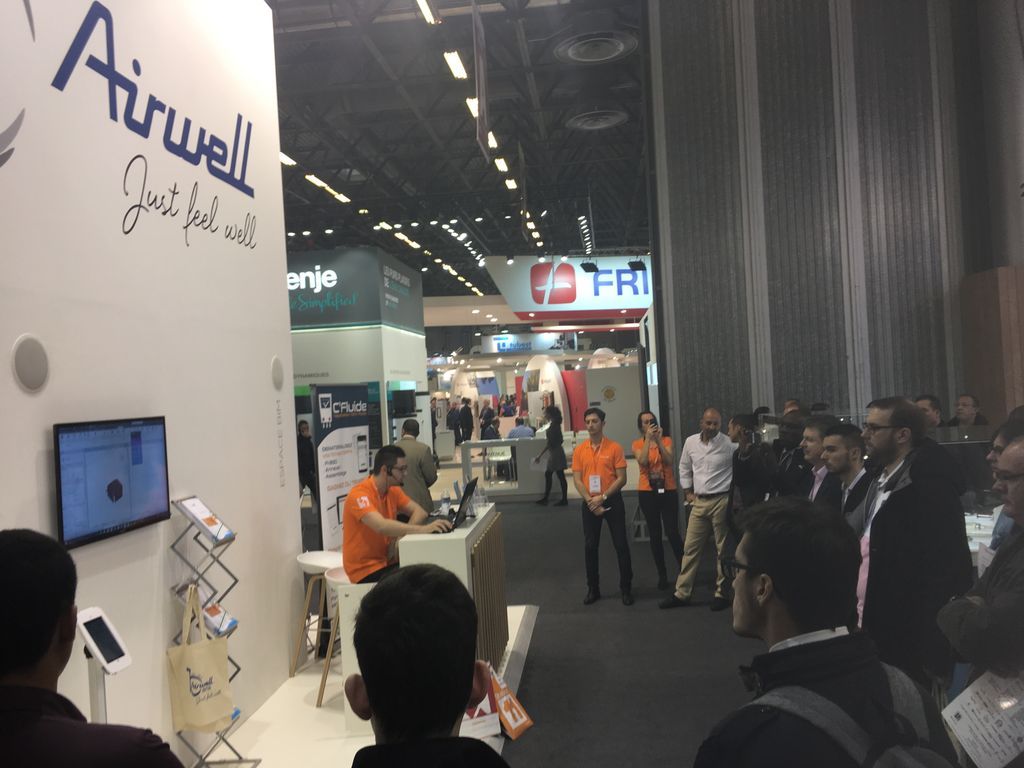 Trimble_MEP_Fr's tweet photo. Démo des produits d'#Aiwell présent sur #MEPcontent - Hall 2 Stand C33 #BIMLIVE #MDB2017 #interclima #AppsforRevit https://t.co/3BJs8KdMnS