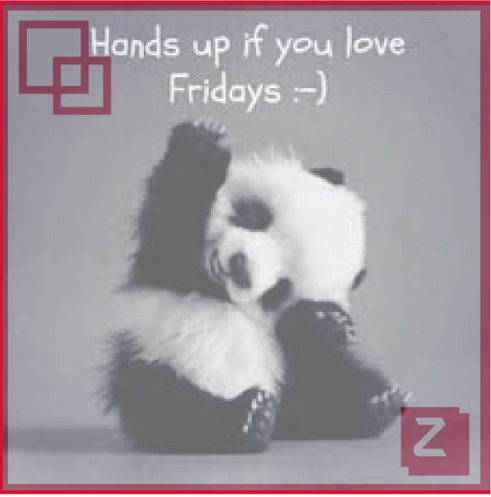 Zephbranding's tweet photo. Hands up if you love Friyay #TGIF https://t.co/aLuhOhLywU