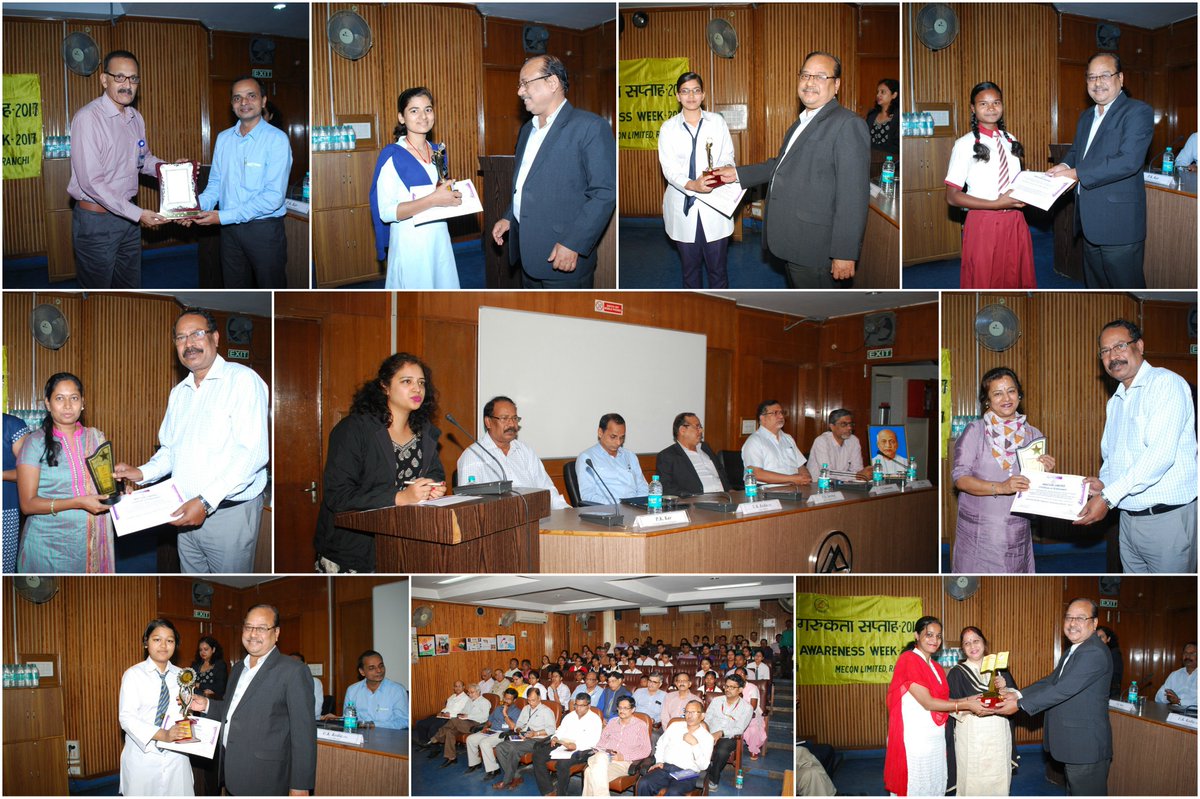 MECONLimited's tweet photo. Positive discussions on the way forward to a corruption free India were held during #MECON’s #VigilanceWeek2017’s closing ceremony. @ChBirenderSingh; @SteelMinIndia; @PMOIndia https://t.co/NYfngOzWCh