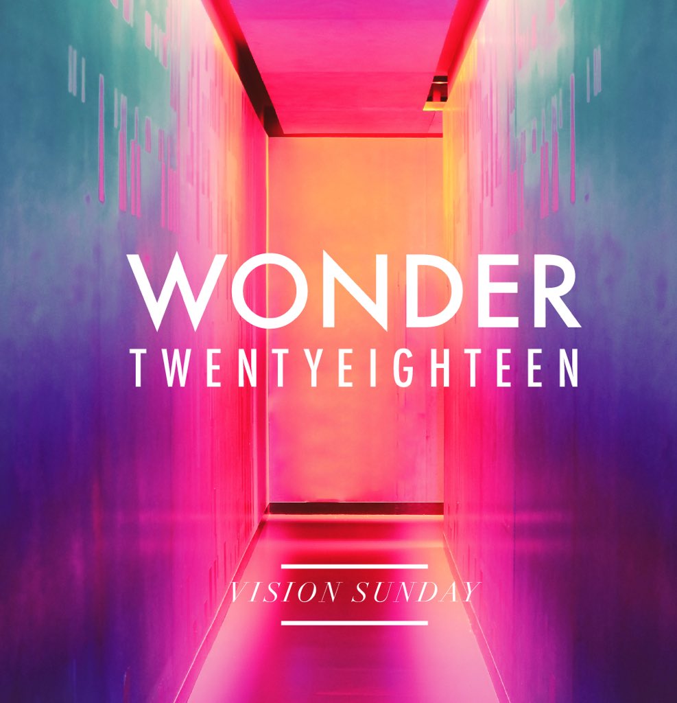 VISION SUNDAY THIS WEEK // 10AM - 9 Clyde Str Woodstock

#WONDERWHATITCOULDBE
#WONDER2018