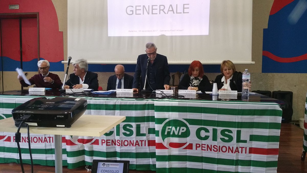 samontalbano49's tweet photo. Oggi #ConsiglioGen.Le @FNPSicilia1 a #Baida Relazione del #Segr.Gen.Le @AlfioGiulio con @PatriziaVolponi e @mimmomilazzo https://t.co/3ItEcRaS5B