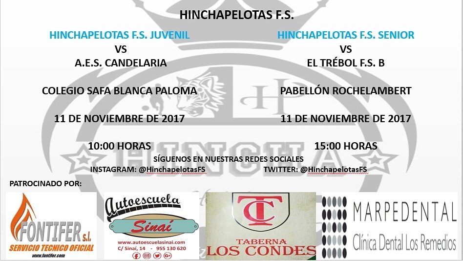 HinchapelotasFS's tweet photo. CARTEL J3, En busca de los 3 puntos, tras la mala jornada anterior #VamosHinchas https://t.co/KnAOovCCwe
