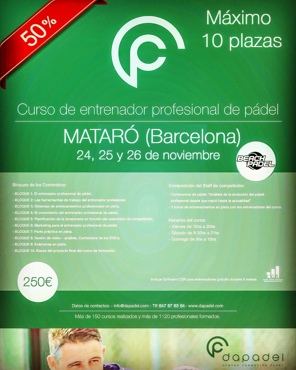 x9vimartinez's tweet image. Eres monitor y quieres dar un paso más? Aprovecha esta oportunidad. Muy buen curso a un precio increíble. Última convocatoria!
Te alegrarás!