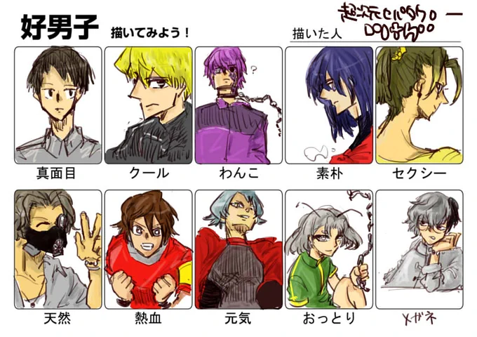本編更新しました→https://t.co/O9gxiaB92c 画像は本編と何も関係のない #好男子描いてみよう です>< 