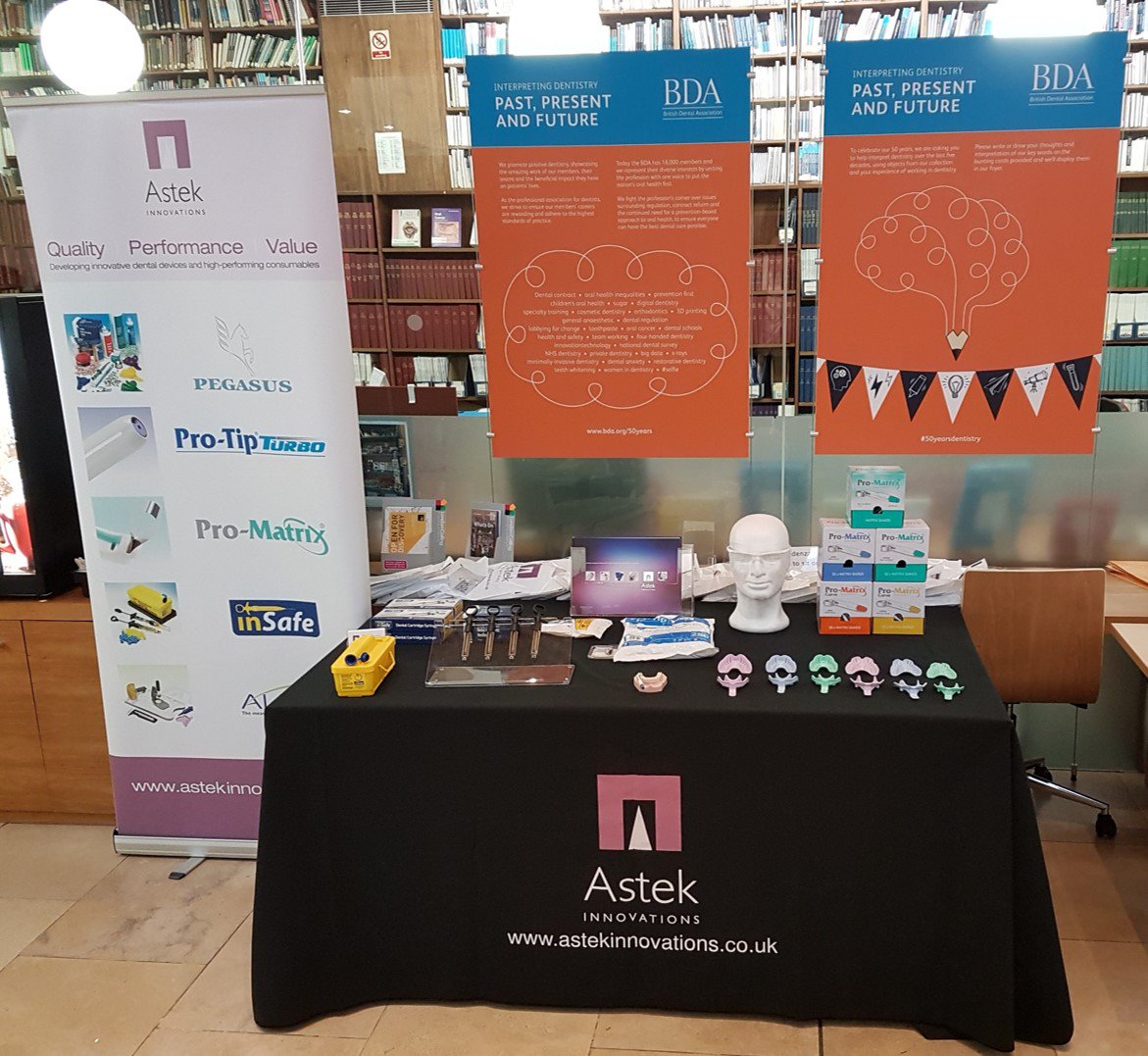AstekInnovation's tweet photo. All set up and excited to speak to lots of dentists today @TheBDA Clinical Series 

https://t.co/WZdHOyQqQ3 https://t.co/RV089FU9O1