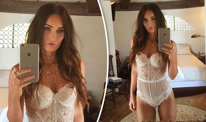 Megan Fox strips down to sexy lace lingerie for a sultry selfie: "Have  mercy!" https://t.co/ImkYF7TBqH