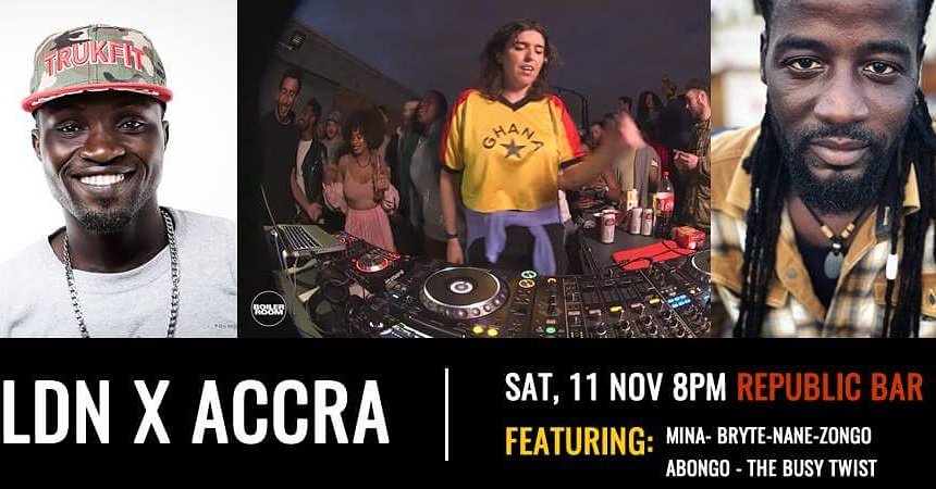 Our girls <a href="/minamusicuk/">🌥 Mina 🌥</a> and <a href="/la_nane_mc/">Nané</a> will be bringing some🔥 to Accra this weekend alongisde <a href="/BryteOfficial/">Official Bryte Dankwah</a>, <a href="/TheBusyTwist/">†π∑ ßµ§¥ †W∫§†</a>, Bongo and Azongo this weekend. So if you're in Ghana you know what to do🙌🙌🙌