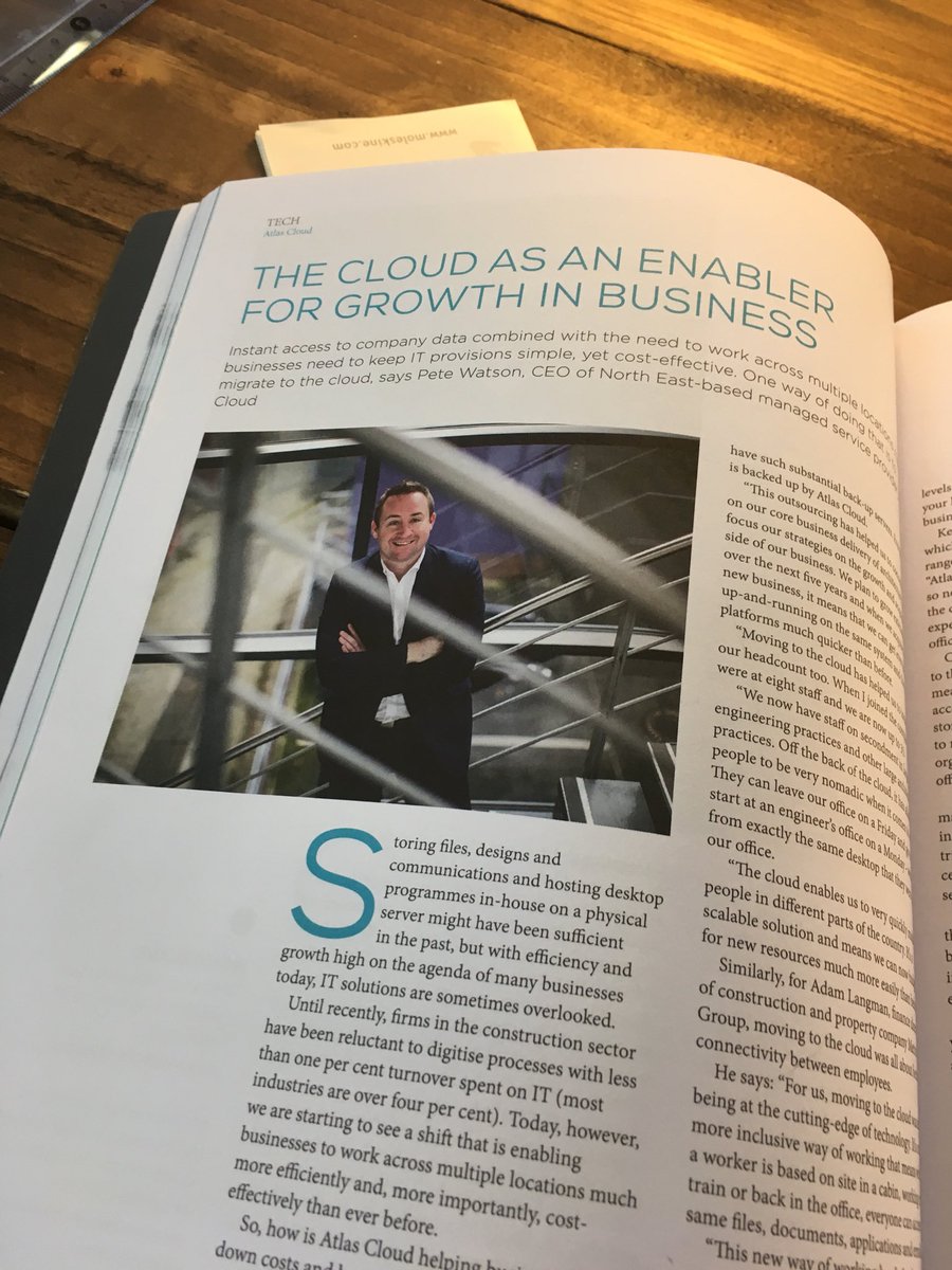 NETechScene's tweet image. Good to see our friends @AtlasCloud in @NortheastTimes 🤜🤛 #smashingit