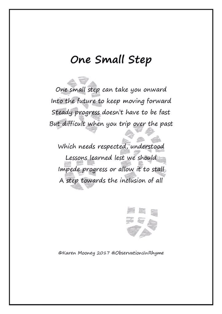 OneSmallStepNI's tweet photo. A great poem about #OneSmallStepNI from @obsinrhyme - Thank you! https://t.co/YkXAAHhmMM