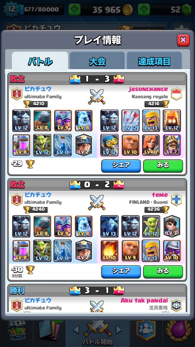 最近はババとジャイが流行ってる様子。