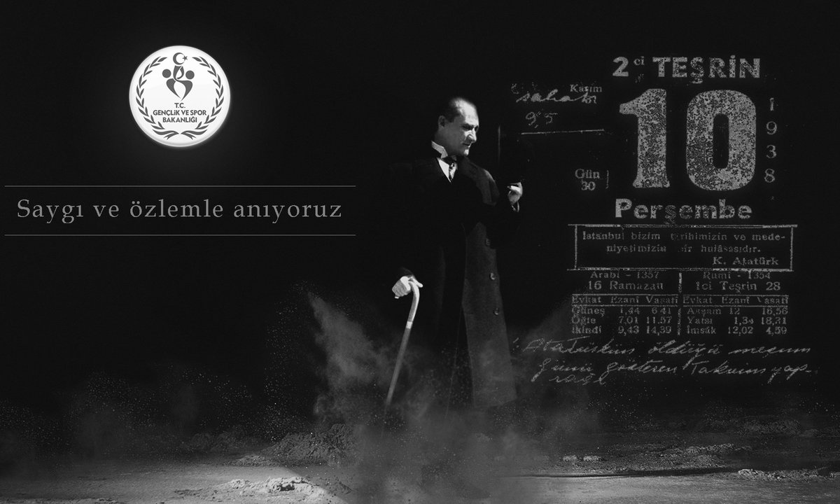Başkomutan, Büyük Devlet Adamı, Türkiye Cumhuriyeti’nin kurucusu "Gazi Mustafa  Kemal Atatürk’ü" ölümünün 79. yıldönümünde rahmet ve şükranla anıyoruz.