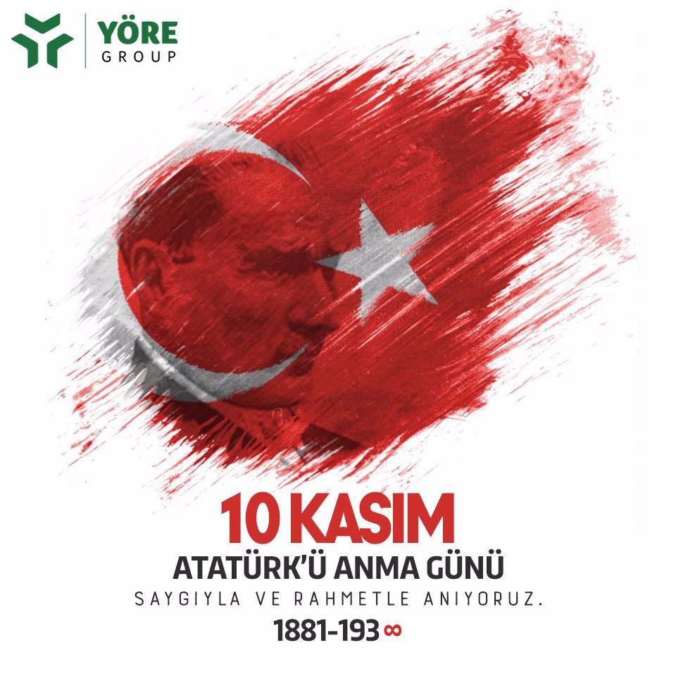 Mustafa Kemal Atatürk'ü saygı ve özlemle anıyoruz. #10Kasım