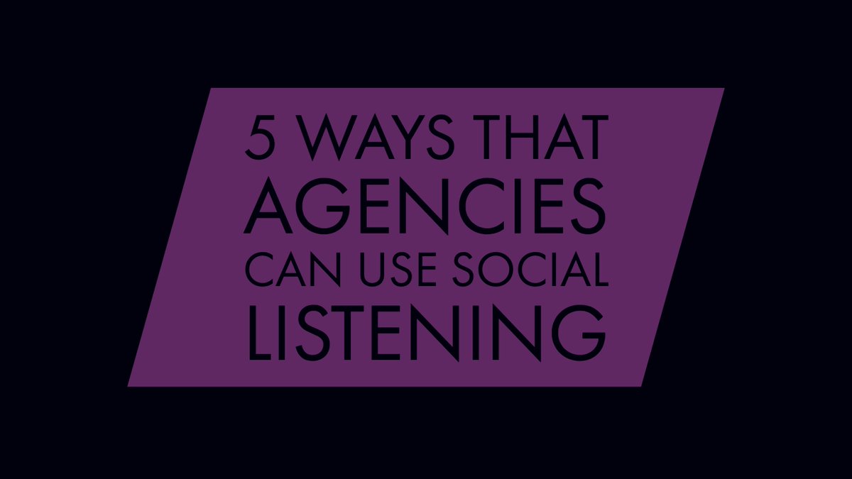 Here are 5 ways agencies can benefit from #sociallistening: #agencylife bit.ly/2yL0xwB