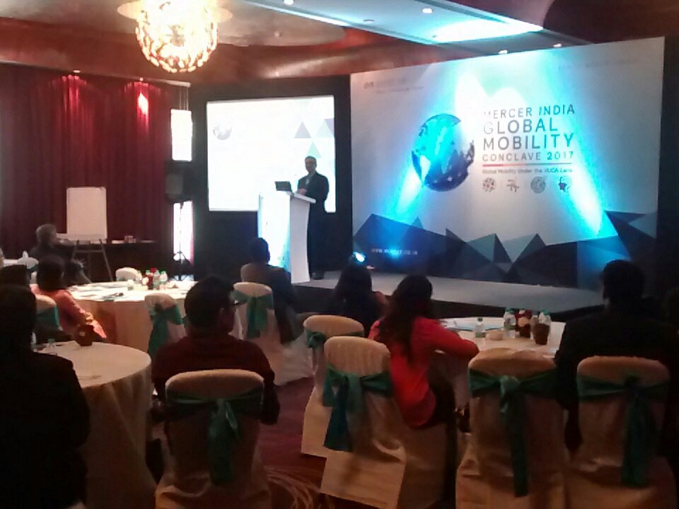 mobilityconclav's tweet photo. M Lakshmanan, VP &amp; Head HR, L&amp;T Defence, kicks off his session on IT industry perspective by asking the audience a quirky question on the relationship between the brain and our intestines? He says he'll give us the answer soon. https://t.co/xUQ4TWIqgB