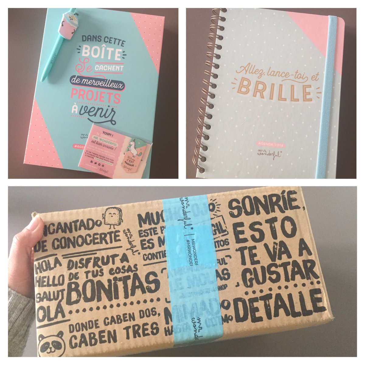 dessinemariage's tweet photo. #mrwonderfulshop merci j'ai reçu mon super agenda!! 😍😍 https://t.co/CikcUcUeKy