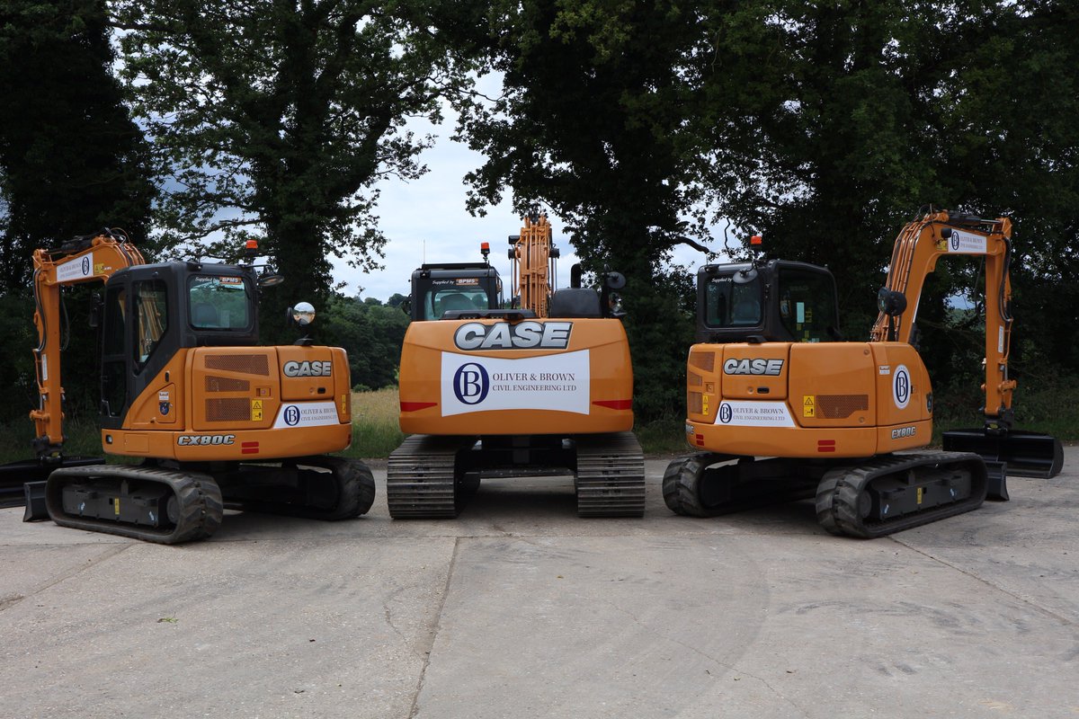 LtdBpms's tweet photo. BPMS Ltd has supplied Hampshire based Oliver and Brown Civil Engineering Ltd with 3 CASE Excavators and 4 Ausa Dumpers in a package deal. https://t.co/qDc6snW7mU