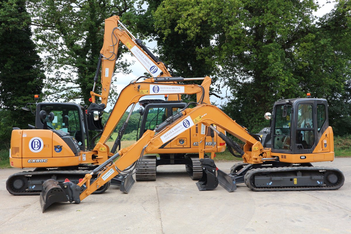 LtdBpms's tweet photo. BPMS Ltd has supplied Hampshire based Oliver and Brown Civil Engineering Ltd with 3 CASE Excavators and 4 Ausa Dumpers in a package deal. https://t.co/qDc6snW7mU