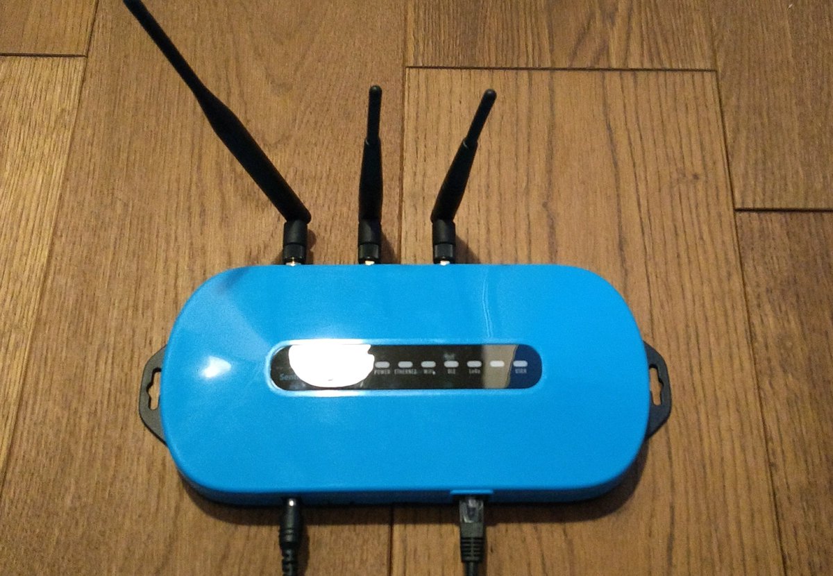 thewindop's tweet photo. our @LairdTech Gateway has landed for @thethingsntwrk connection. Roslin LoRaWan should be rocking this weekend. https://t.co/z6x0dgzgkv