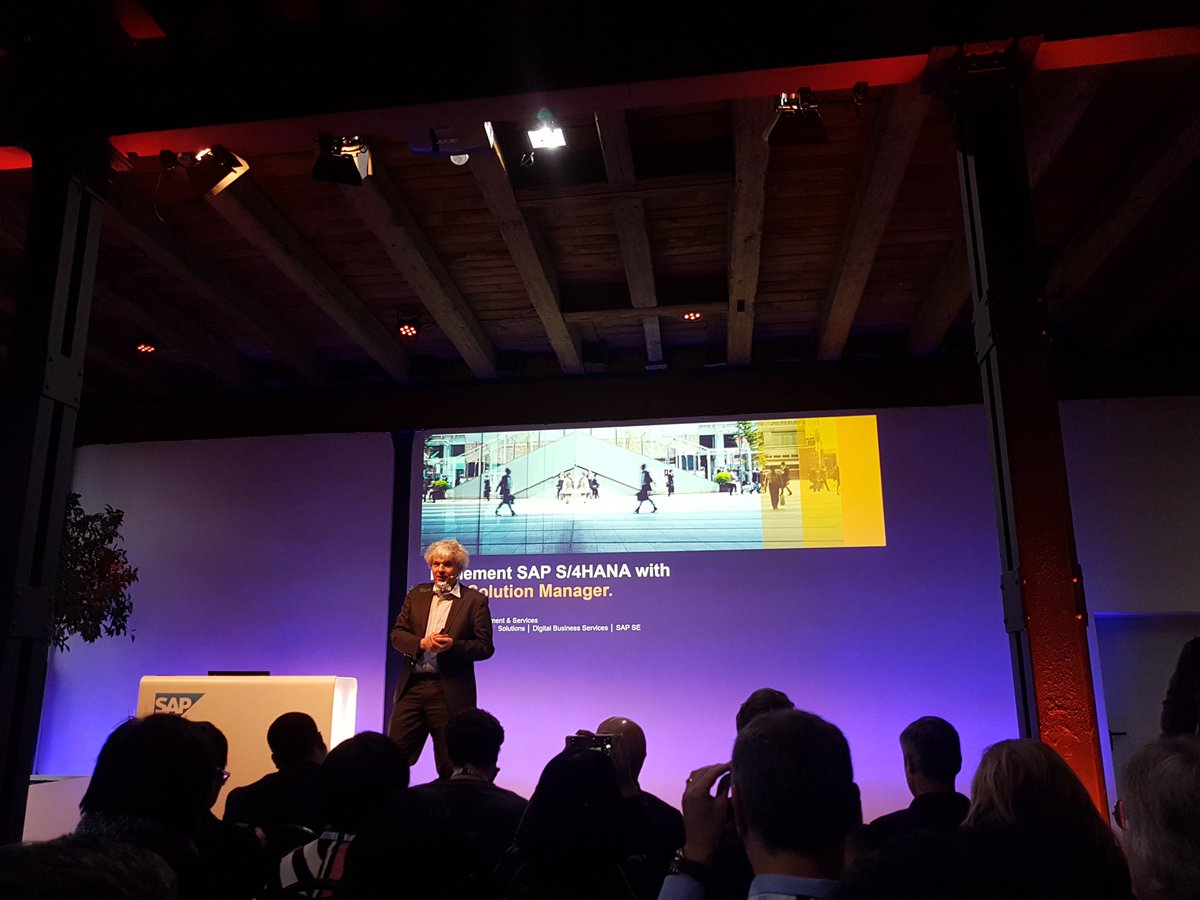 MKM_SolMan's tweet photo. Marc Thier on stage! Last day at #soled 2017. Great event! https://t.co/p0wK5t9GsS