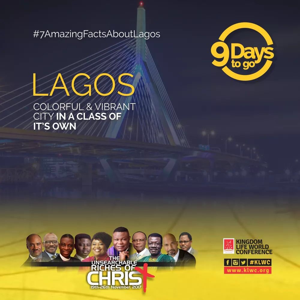 okeomezi's tweet photo. Lagos is a major commercial hub with a population of over 20m
#7AmazingFactsAboutLagos
#KLWC #CountDown9Days 19 - 26th Nov, 2017 TREM Int HQ https://t.co/zwYCM2jhqD