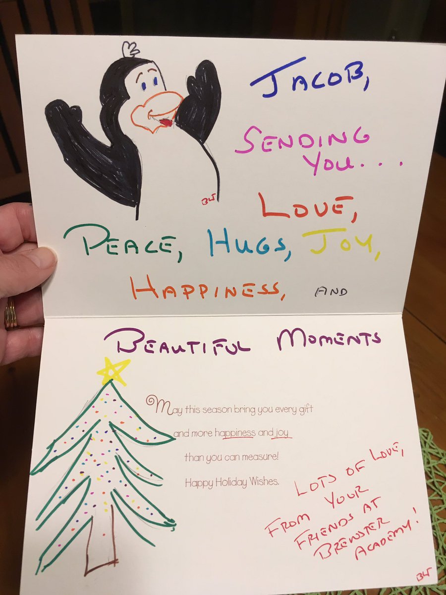mfound's tweet photo. #doinggoodinthecommunity #mf4ba Brewster RAK club leading the charge to send some Christmas cards to Jacob! https://t.co/jpjbCjuSdt