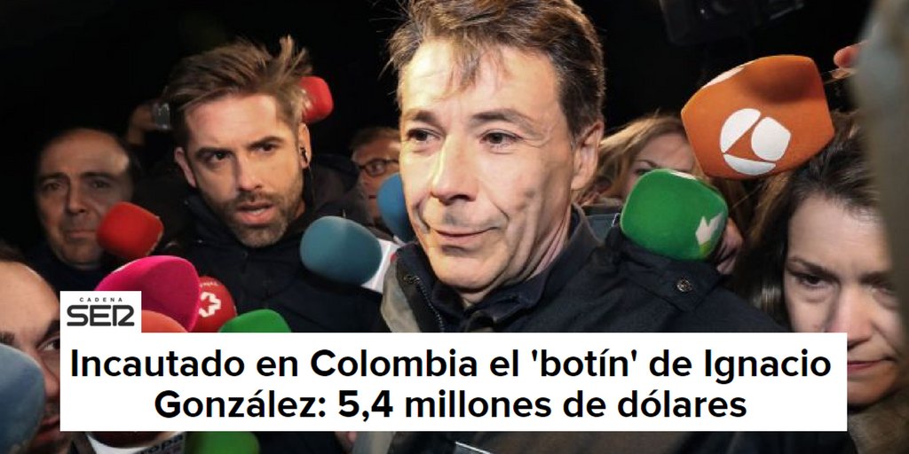 PODEMOS's tweet photo. ✅ 7 meses de cárcel
✅ 400.000€ de fianza
✅ 4,6 millones de euros de botín

Así sí salen los números a Ignacio González 💸💰

https://t.co/CTIZbkFJ73 https://t.co/OinUeOYriG