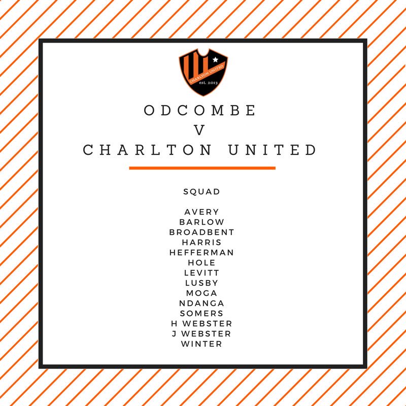 Tomorrow’s squad to face Odcombe in the league. CUFC are looking for a turn around in recent form!