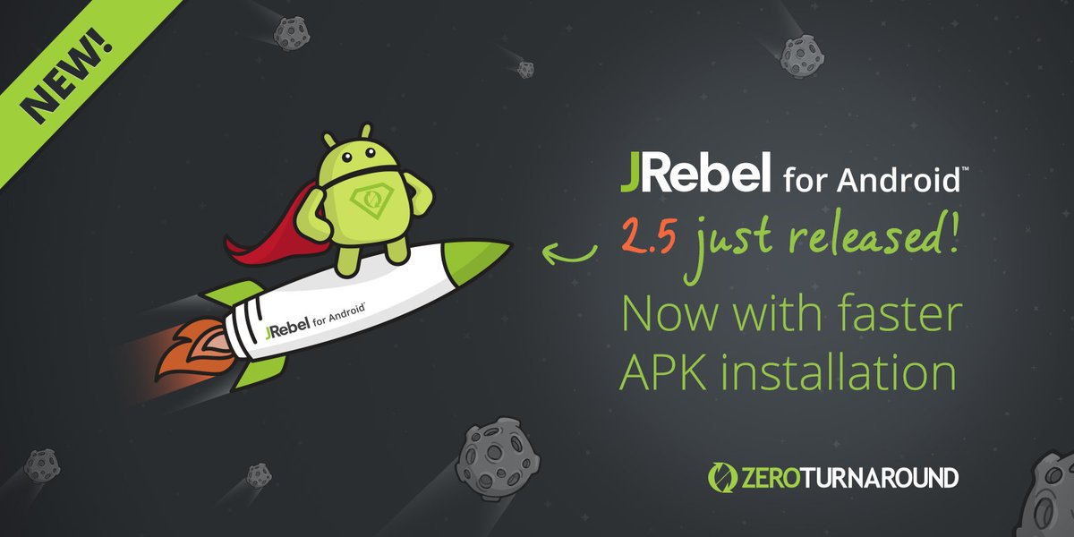 JRebel4Android's tweet photo. You spoke, we listened! We put a lot of effort into making the new #JRebel for #Android faster! Download the IDE plugin to reload your code. https://t.co/0HKVYjvsBW
