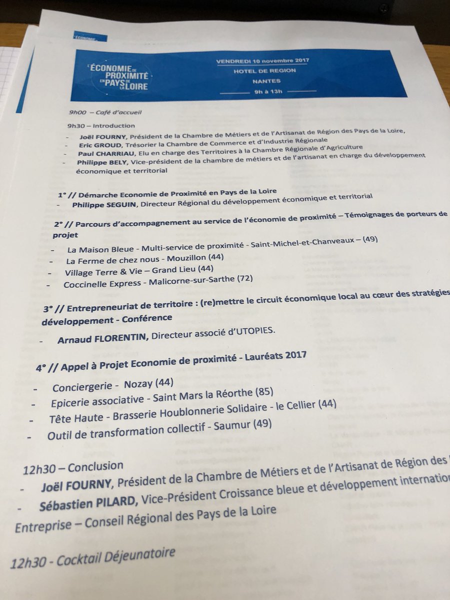 FredericEnfrein's tweet photo. Biennale #EcoProx « c’est près de 200 000 établissements, 78% des emplois en @paysdelaloire ! » #mobilisation #collectif #innovation #proximite https://t.co/yqDck0mZpn