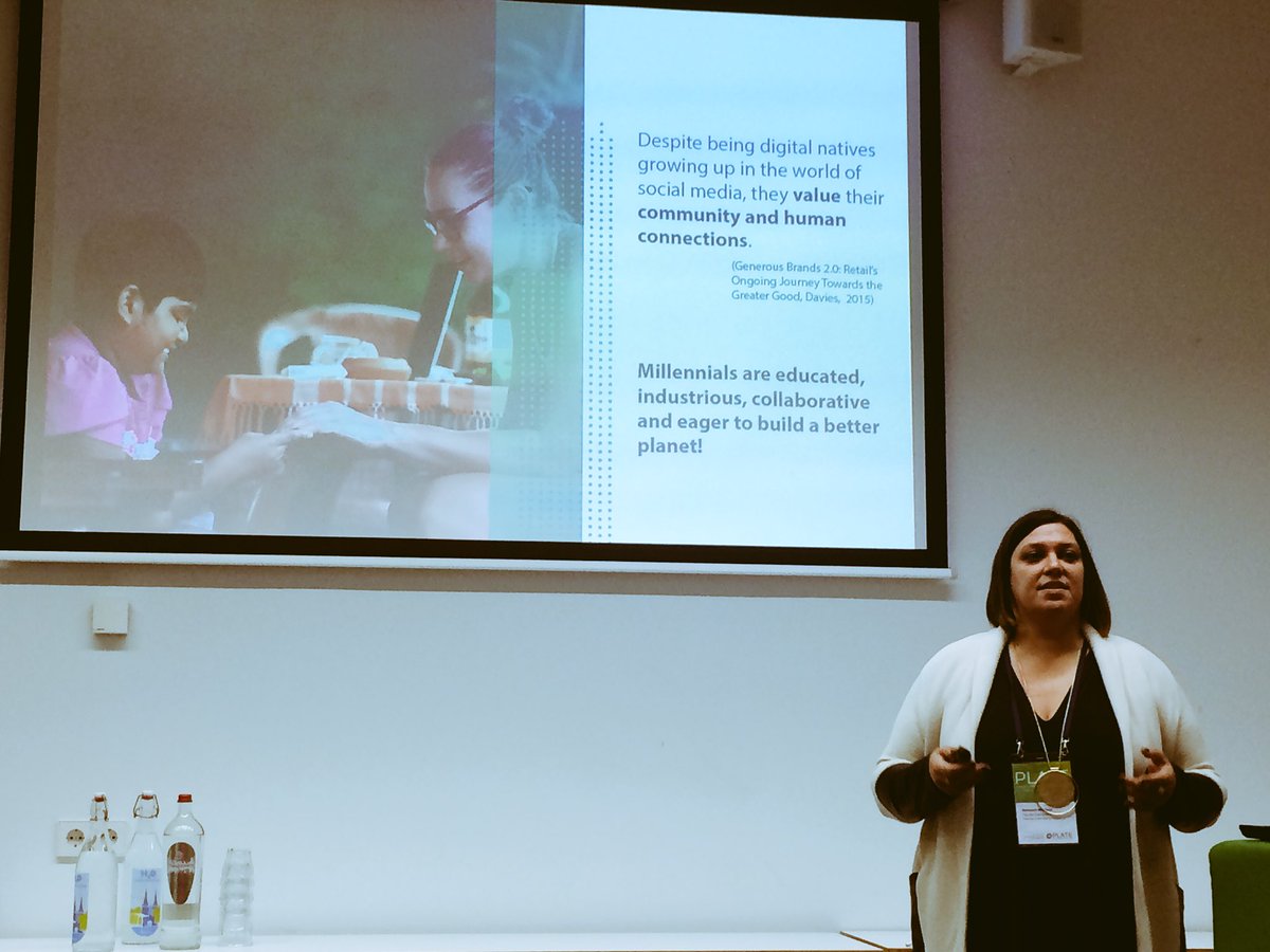 ninaboorsma's tweet photo. Let’s change the role of retail design, through creating experiences and start offering products AND skills with @rebekahmatheny #PLATE2017 https://t.co/3V8BVDDbhj