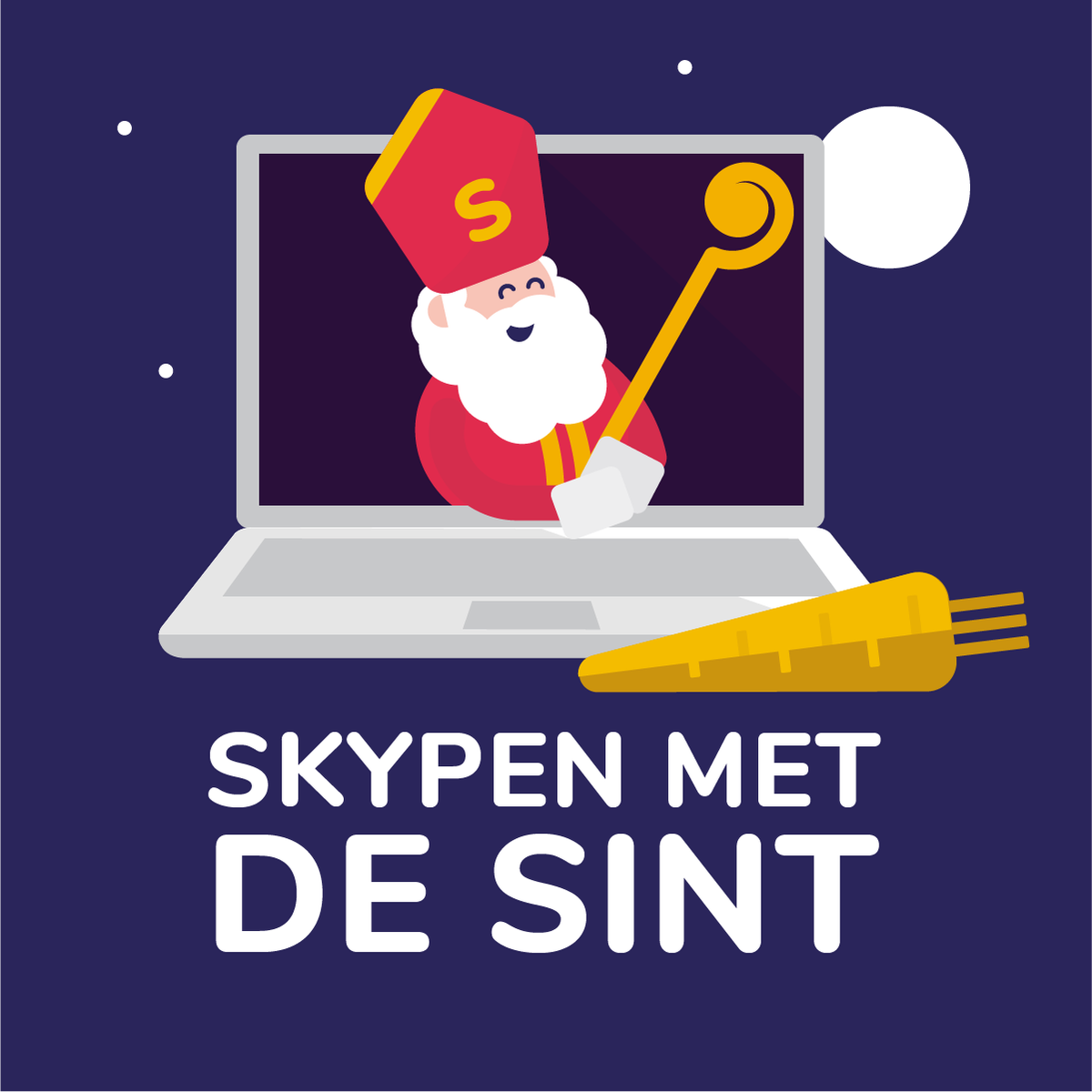 #sinterklaas is hip! Komt #skypen met #Sint op 19 en 22 november van 13:00 - 17:00 in de prinsenpassage naast bij oma!