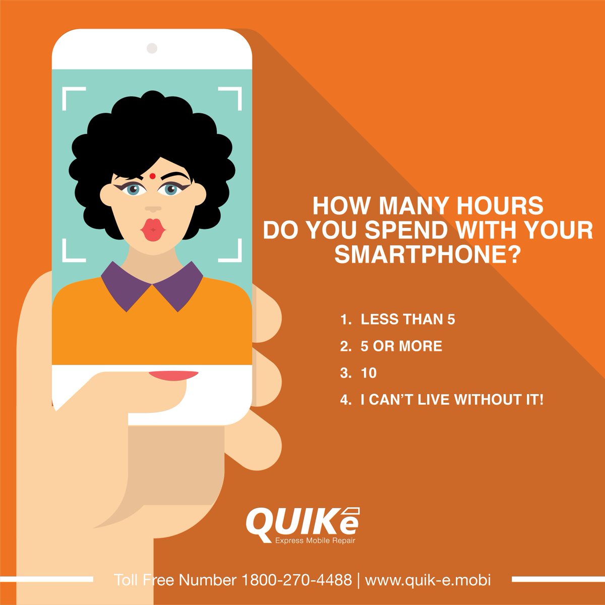 Quik__E's tweet photo. Do you check your phone too much? How addicted are you to your #smartphone ??

#QuikE #MobileProtecttion #smartphone. https://t.co/Un9GRAwvug