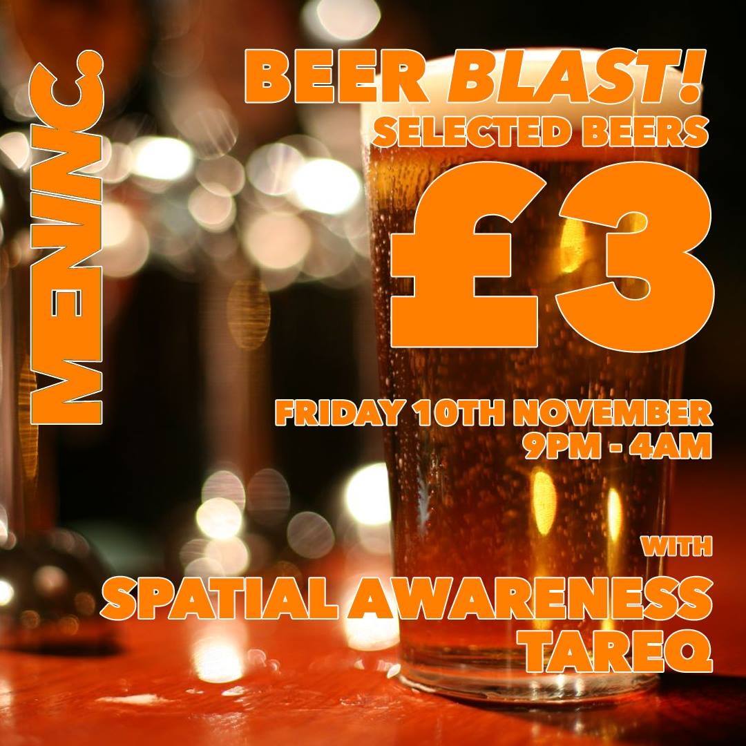 Tonight MenInc Beer Blast at the Eagle London w/ tunes from Spatial Awareness and Tareq. #meninc